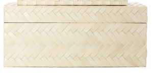 Basket Weave Bone Box