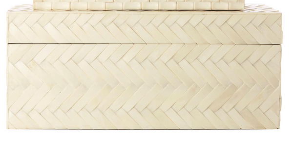 Basket Weave Bone Box