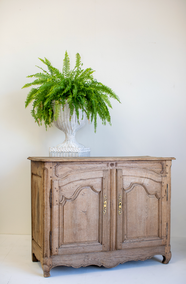 Antique French Aimée Oak Cabinet