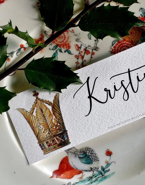 Coronet Nouveau - Place Cards- Laydown