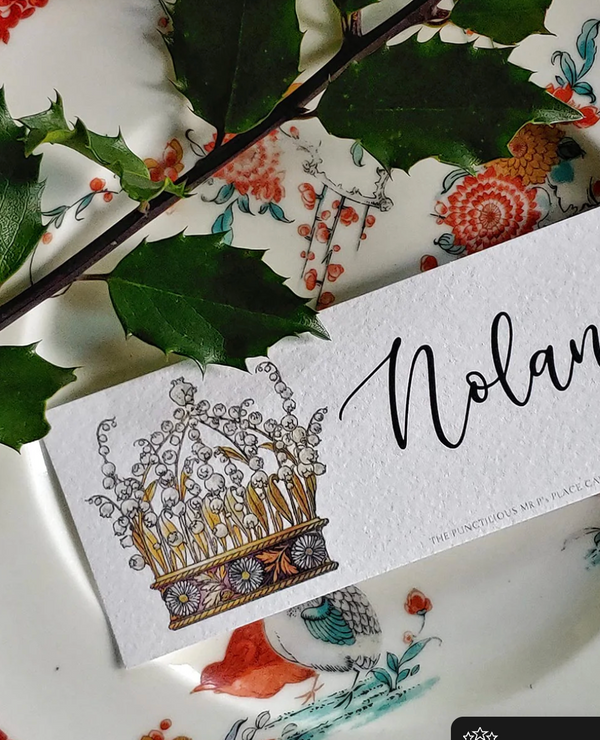 Coronet Nouveau - Place Cards- Laydown