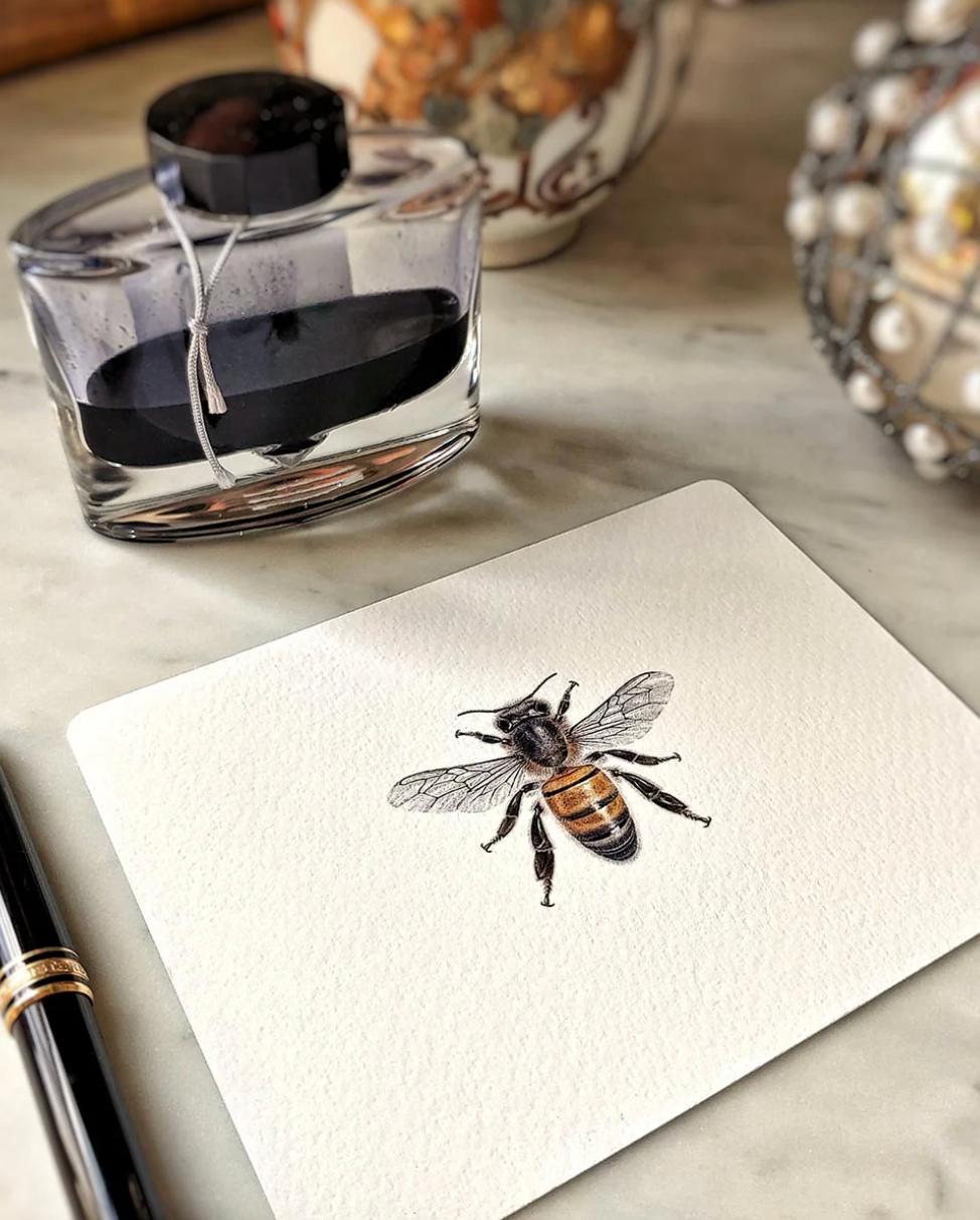 Bees- Pack of Note Cards - QTY 8