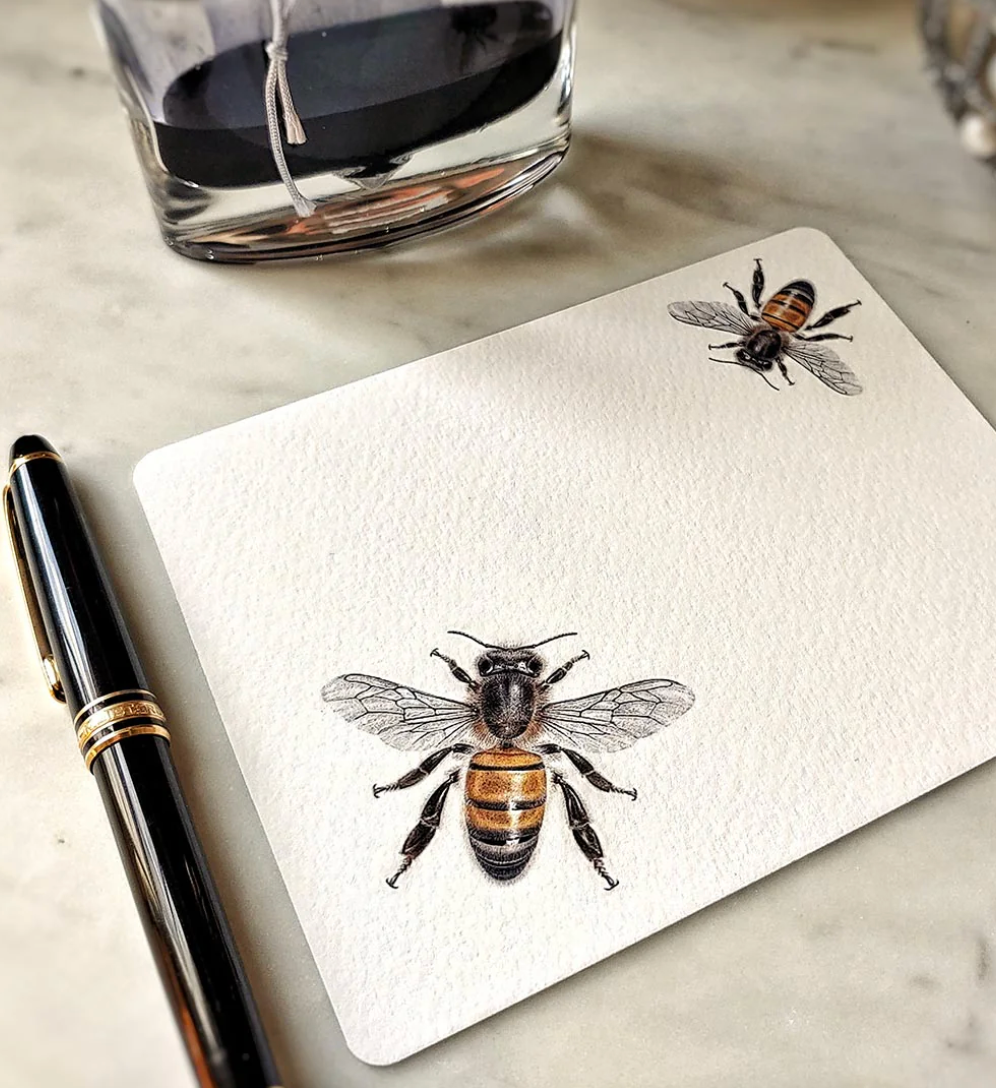 Bees- Pack of Note Cards - QTY 8