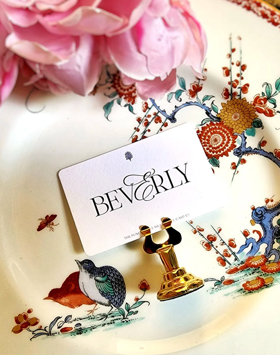 Damask Rose- Place Cards- Upright