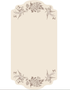 Brown Asiatic Pheasants Table Cards