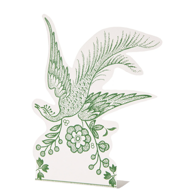 Green Asiatic Pheasants Place Cards