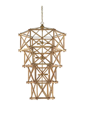 Bamboo Four Tiered  Chandelier