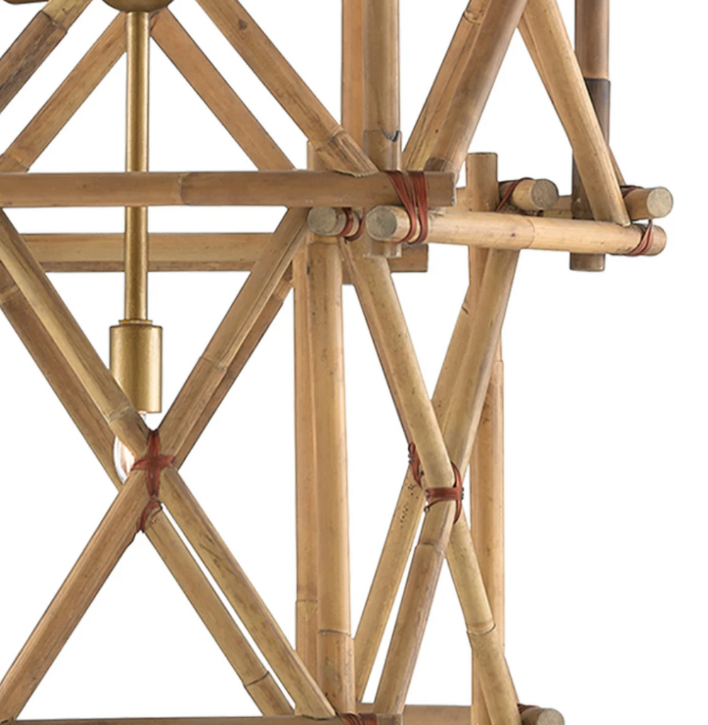 Bamboo Four Tiered  Chandelier