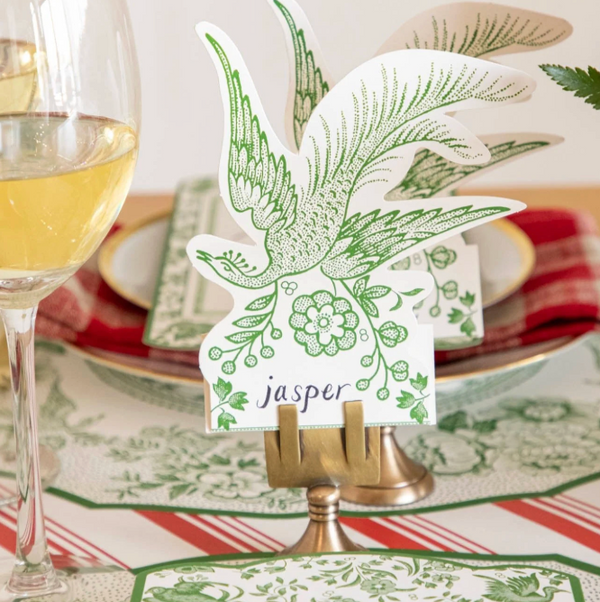 Green Asiatic Place Cards