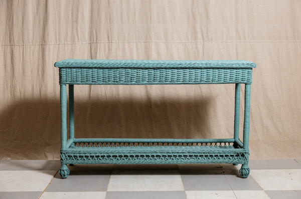 Blue Sofa Table