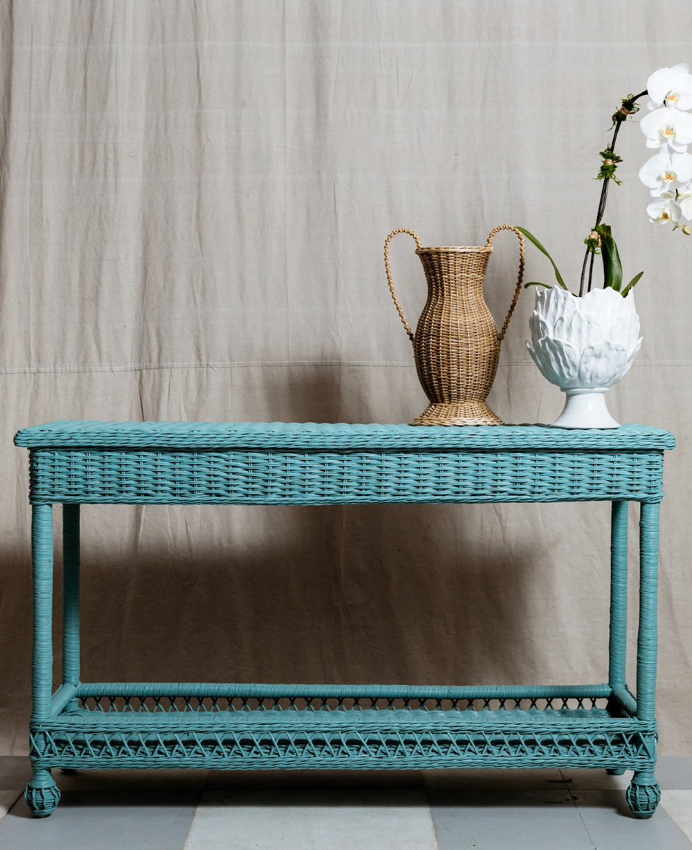 Blue Sofa Table