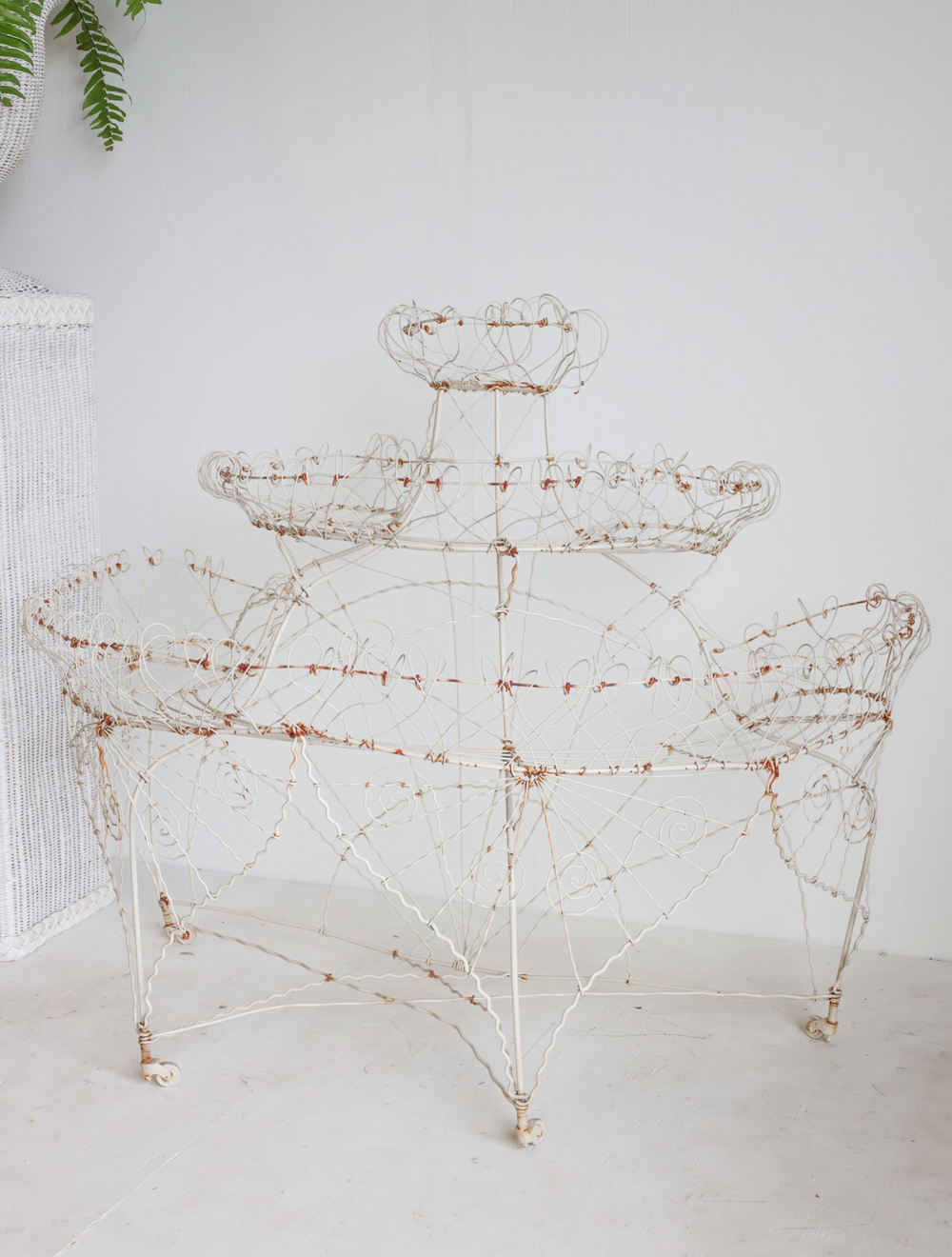 Antique 3 Tiered Plant Stand